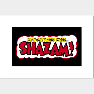 SHAZAM! - With one magic word (front/back print) Posters and Art